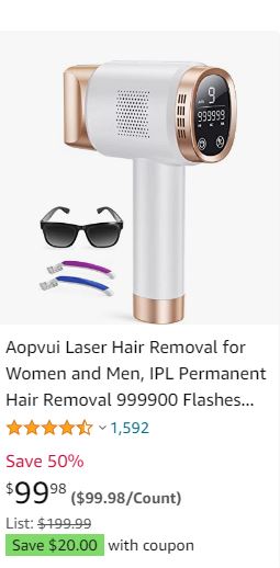 women-men-permanent-hair- removal-IPL-machine- at-home-999900-flashes-1500+-reviews-on-amazon